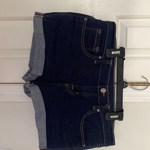 BDG cotton spandex rolled cuff shorts